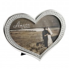 Amore Silverplated Heart Shaped Frame